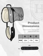Harrison Howard Breathable Mesh Bareback Pad for Horses Soft Cushion with Matching Fleece Girth Bareback Saddle Pad - Image 8
