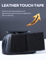 Harrison Howard Rubber Bell Boots Leather Touch-Close Overreach Boots Hoof Protection for Horses Sold in Pairs - Image 2
