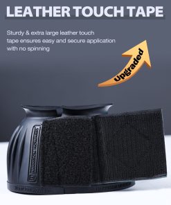Alternative view of Harrison Howard Rubber Bell Boots Leather Touch-Close Overreach Boots Hoof Protection for Horses Sold in Pairs