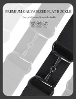 Harrison Howard 2/Pack Elastic Horse Riding Belt with Flat Buckle Adjustable Elastic Belts for Women - Image 3