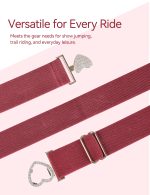 Harrison Howard 2/Pack Elastic Horse Riding Belt with Flat Buckle Adjustable Elastic Belts for Women - Image 7