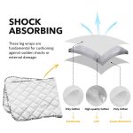 Harrison Howard Quilted Leg Wraps for Horse Set of 4 - Image 3