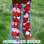 Harrison Howard Loose Fitting Horse Leg Socks Horse Socks Comfortable and Easy to Wear Set of 4 - Image 2