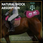 Harrison Howard Dyna-Sorb Full Shock Absorbing Memory Half Saddle Pad for Horse - Image 2