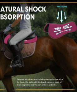 Alternative view of Harrison Howard Dyna-Sorb Full Shock Absorbing Memory Half Saddle Pad for Horse
