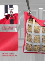 Harrison Howard Premium Durable Horse Hay Bag Slow Feed Hay Bag Waterproof Fabric Large Capacity Horse Tote - Image 2