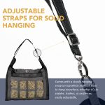 Harrison Howard Premium Durable Slow Feed Horse Hay Bags Oxford Cloth Heavy Duty Large Capacity Horse Feeding Bag - Image 3