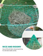Harrison Howard Slow Feed Hay Net for Horses with 2"x2" Mesh Holes Goat Feeder - Image 4