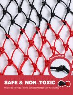 Harrison Howard Dual-Color 40'' Slow Feed Hay Net for Horses with 2"x2" Mesh Holes Goat Feeder 2PCS - Image 3