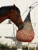 Harrison Howard Dual-Color 40'' Slow Feed Hay Net for Horses with 2"x2" Mesh Holes Goat Feeder 2PCS - Image 6