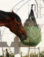 Harrison Howard Dual-Color 40'' Slow Feed Hay Net for Horses with 2"x2" Mesh Holes Goat Feeder - Image 6