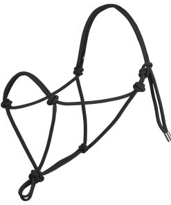 Harrison Howard Rope Halter for Horses - Super Sturdy Horse Training Halter with 2 Knot 1/4" Stiff Cord