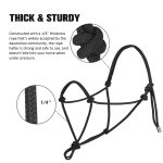 Harrison Howard Rope Halter for Horses - Super Sturdy Horse Training Halter with 2 Knot 1/4" Stiff Cord - Image 3