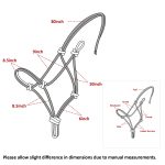 Harrison Howard Rope Halter for Horses - Super Sturdy Horse Training Halter with 2 Knot 1/4" Stiff Cord - Image 4