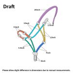 Harrison Howard Rope Halters for Horses Super Sturdy Horse Rope Training Halter with 4 Knot 1/4" Stiff Halter Cord - Image 5