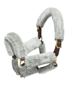 Alternative view of Harrison Howard Quick Grip-on Fitting Injury Prevention Horse Halter Fleece Cover Set 9 pieces