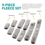 Harrison Howard Quick Grip-on Fitting Injury Prevention Horse Halter Fleece Cover Set 9 pieces - Image 3
