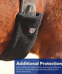 Alternative view of Harrison Howard Horse Fleece Girth Cover Moisture Wicking and Heat Dispersal Extra Girth Protection Cover