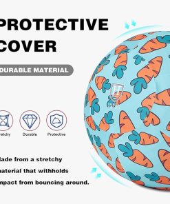 Alternative view of Harrison Howard Howdy Bally Horse Playball Covers Mega Ball Protective Cover for Equine Use Exclusive Fun Patterns Victory Blaze
