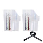 Harrison Howard Feed Scoop for Equine Precision Plastic Measuring Scoop with Measurement Markings Perfect for Stable Use Measuring Sweet Feed Pellet Oats Grain Water