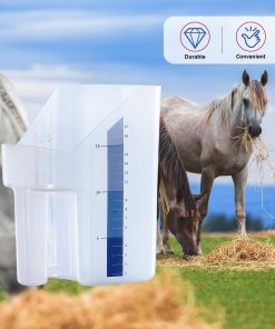 Alternative view of Harrison Howard Feed Scoop for Equine Precision Plastic Measuring Scoop with Measurement Markings Perfect for Stable Use Measuring Sweet Feed Pellet Oats Grain Water