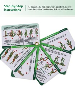 Alternative view of Harrison Howard Wisdom4Sure Rock Climbing Knot Cards Includes 18 Rope Knots for Every Adventure Portable Knot Guide with Mini Carabiner to Clipping to Backpack Pocket Size