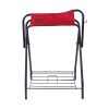 Harrison Howard Saddle Stand Freestanding Full-Size Portable Floor Horse Saddle Rack with Fabric