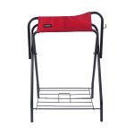 Harrison Howard Saddle Stand Freestanding Full-Size Portable Floor Horse Saddle Rack with Fabric