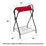 Harrison Howard Saddle Stand Freestanding Full-Size Portable Floor Horse Saddle Rack with Fabric - Image 8