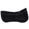 Harrison Howard Correction Half Saddle Pad with 4 Pockets and Foam Inserts English Riding Pad Horse Saddle Pad