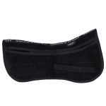 Harrison Howard Correction Half Saddle Pad with 4 Pockets and Foam Inserts English Riding Pad Horse Saddle Pad