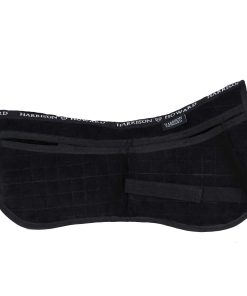 Harrison Howard Correction Half Saddle Pad with 4 Pockets and Foam Inserts English Riding Pad Horse Saddle Pad