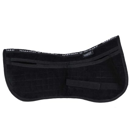 Harrison Howard Correction Half Saddle Pad with 4 Pockets and Foam Inserts English Riding Pad Horse Saddle Pad
