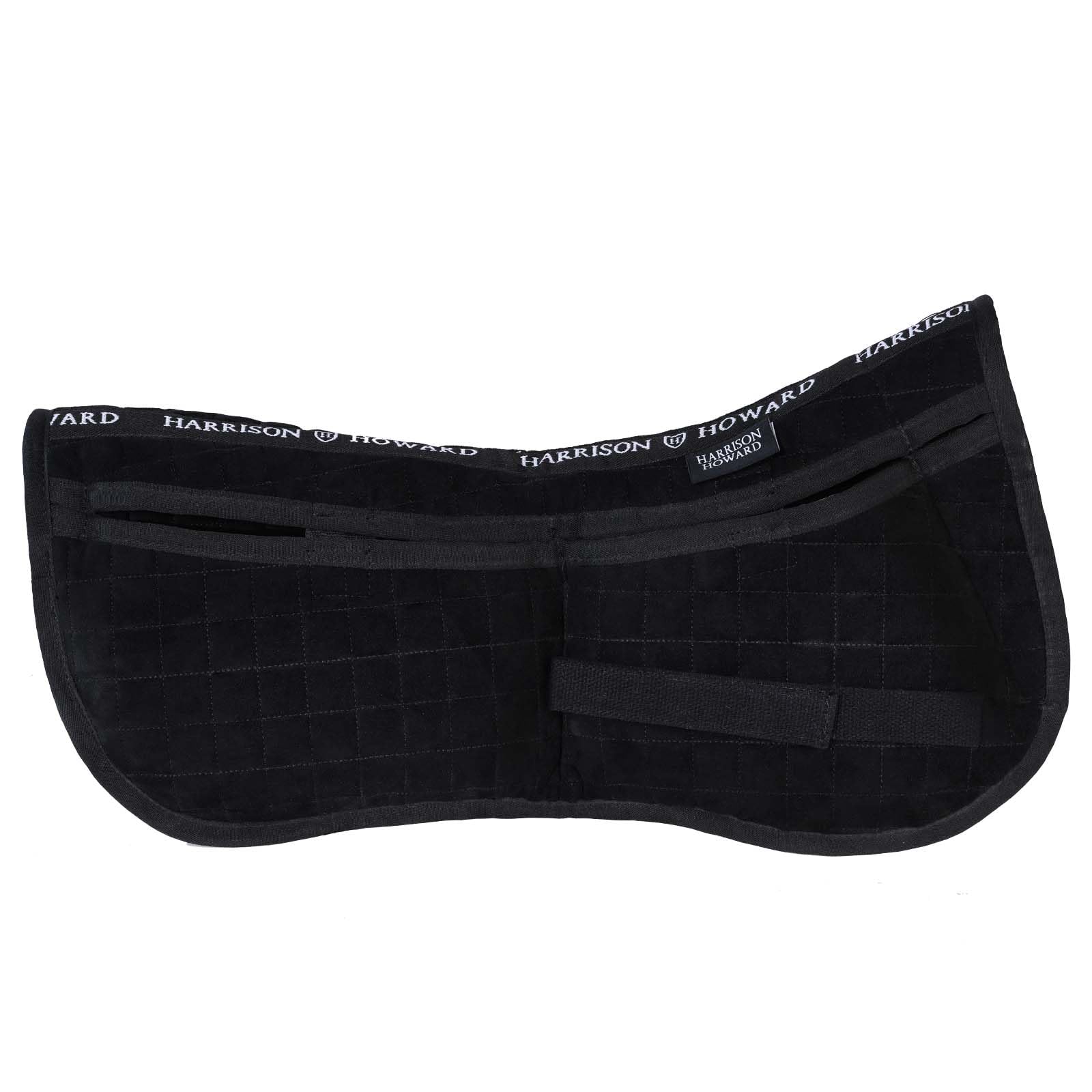 1 Harrison Howard Correction Half Saddle Pad with 4 Pockets and Foam Inserts English Riding Pad Horse Saddle Pad - Image 1