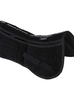 Alternative view of Harrison Howard Correction Half Saddle Pad with 4 Pockets and Foam Inserts English Riding Pad Horse Saddle Pad