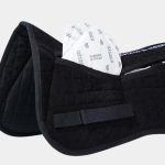 Harrison Howard Correction Half Saddle Pad with 4 Pockets and Foam Inserts English Riding Pad Horse Saddle Pad - Image 3