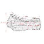 Harrison Howard Correction Half Saddle Pad with 4 Pockets and Foam Inserts English Riding Pad Horse Saddle Pad - Image 9