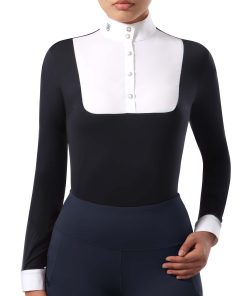 Women's Equestrian Long Sleeved Riding Top Show Shirt HTSX403