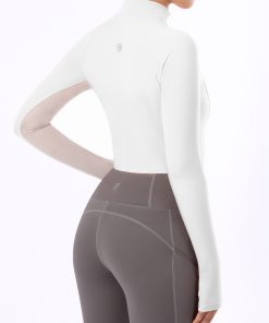 Alternative view of Long Sleeved Equestrian Shirt with Half Mesh Arm HTSS411