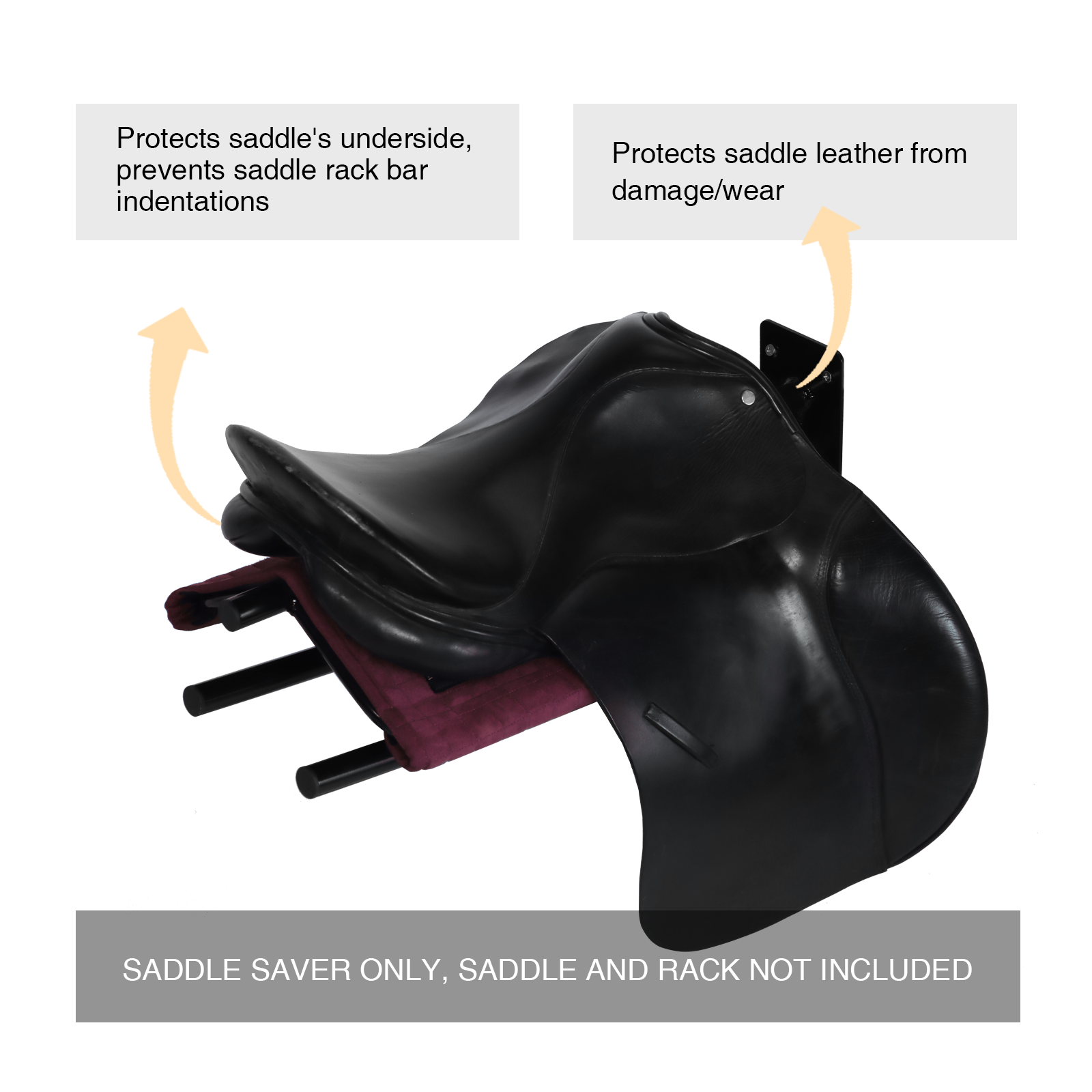 Wall Mount Saddle Rack Suede Saver (Saddle Stands Not Included) - Image 2