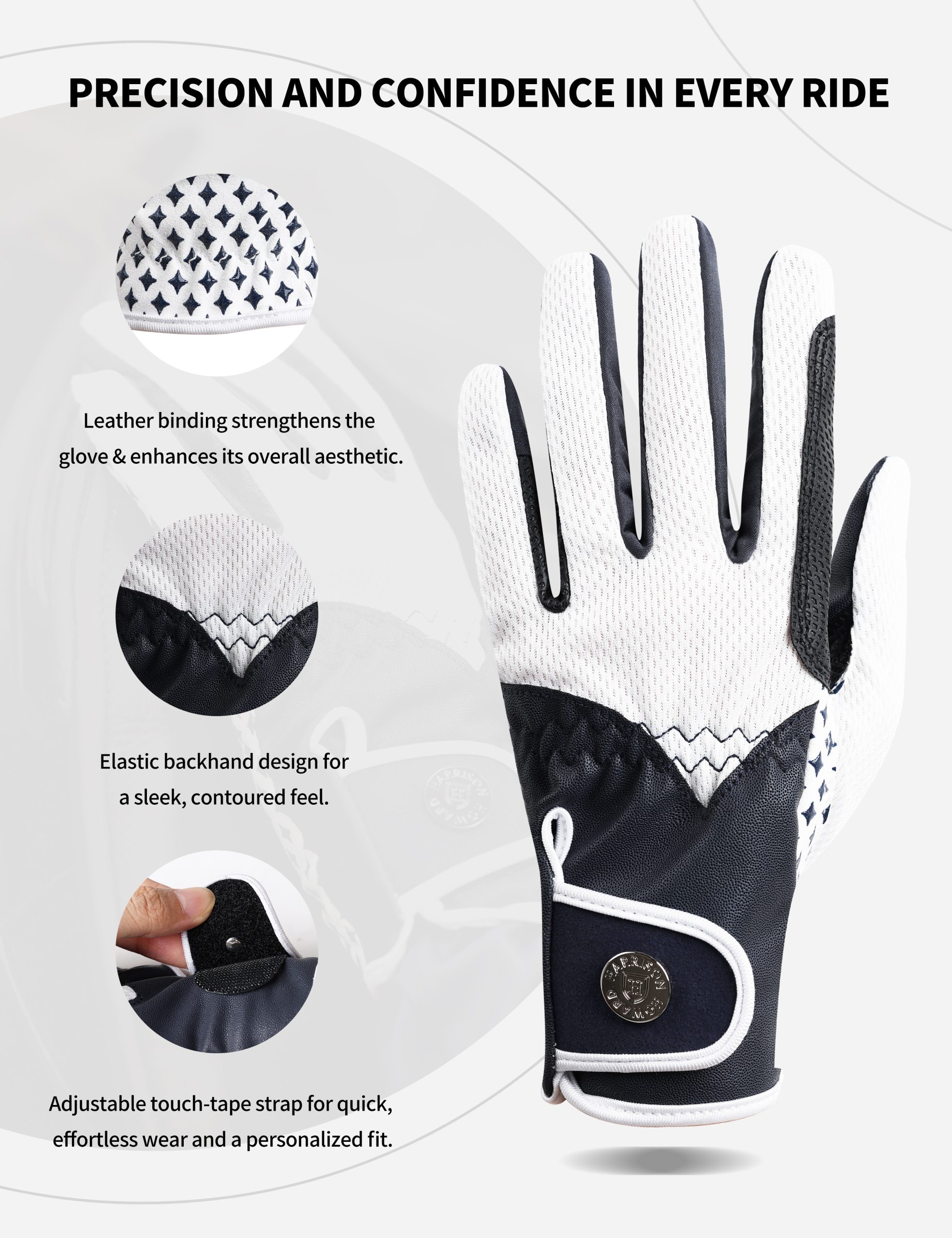 All-Season Horse Riding Gloves HG01 4 All-Season Horse Riding Gloves HG01 - Image 2