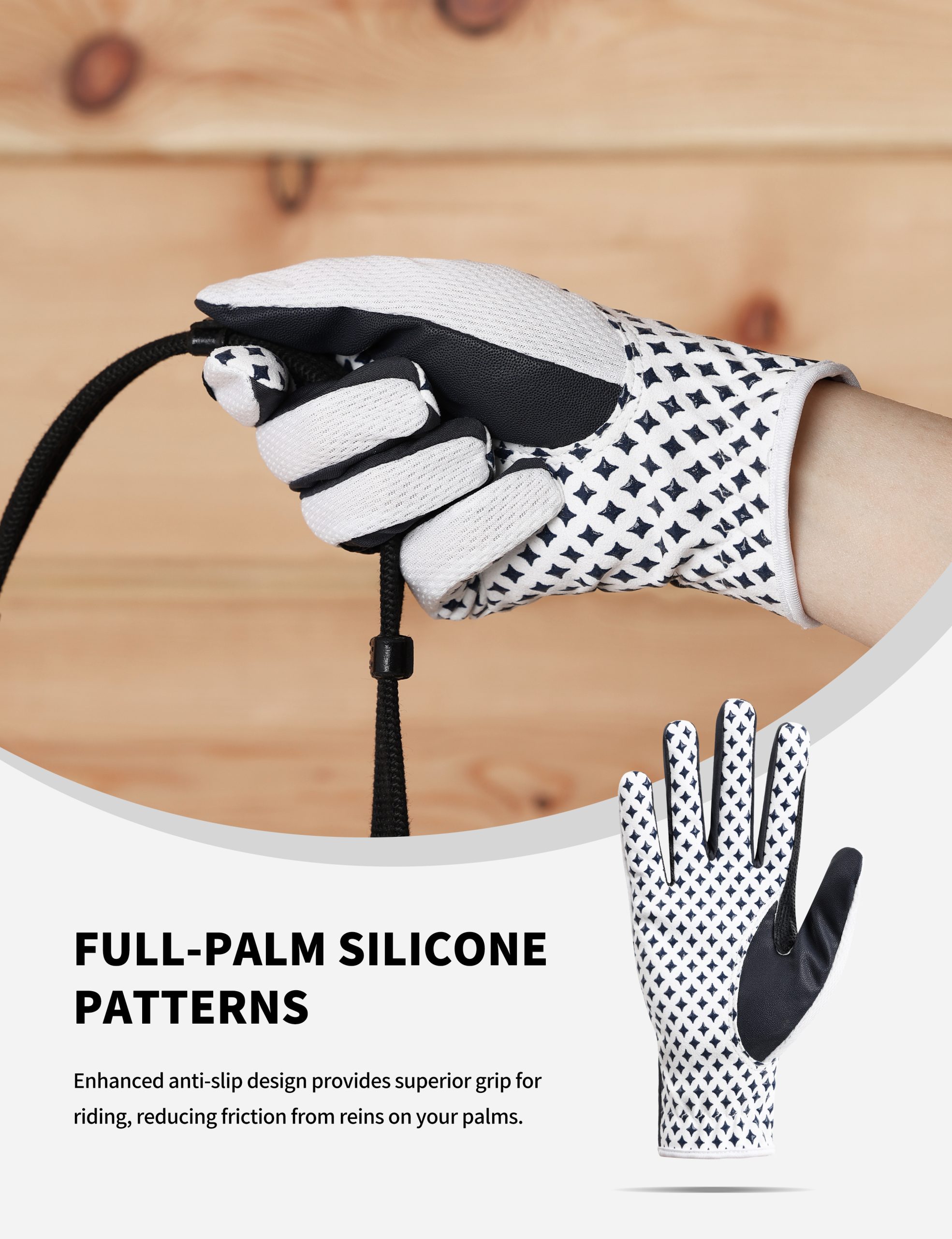 All-Season Horse Riding Gloves HG01 5 All-Season Horse Riding Gloves HG01 - Image 3