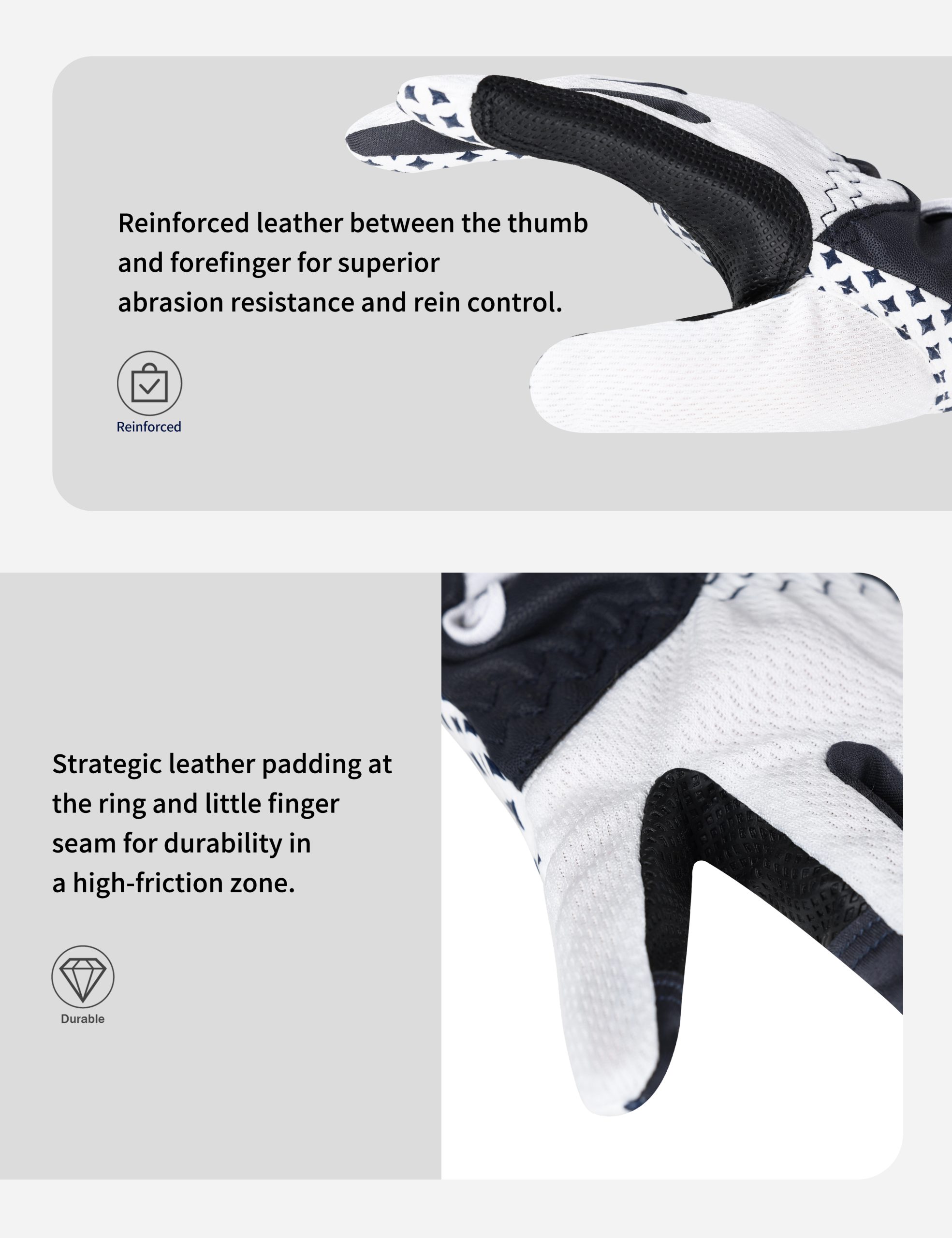 All-Season Horse Riding Gloves HG01 7 All-Season Horse Riding Gloves HG01 - Image 5