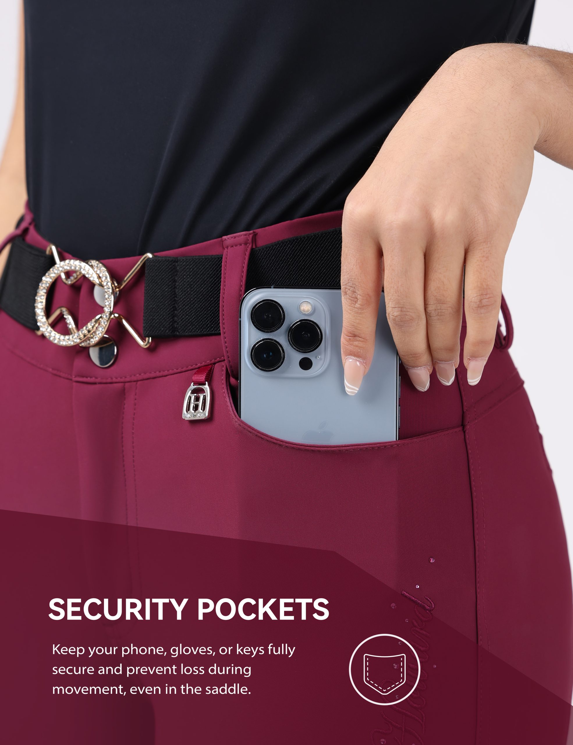 Full-Seat Silicone Breeches for Women HBFX502 6 Full-Seat Silicone Breeches for Women HBFX502 - Image 4