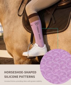Equestrian Knee-High Socks 3-Pairs Silicone Anti-Slip