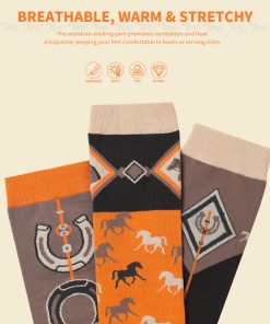 Women's Equestrian Knee-High Socks 3-Pairs