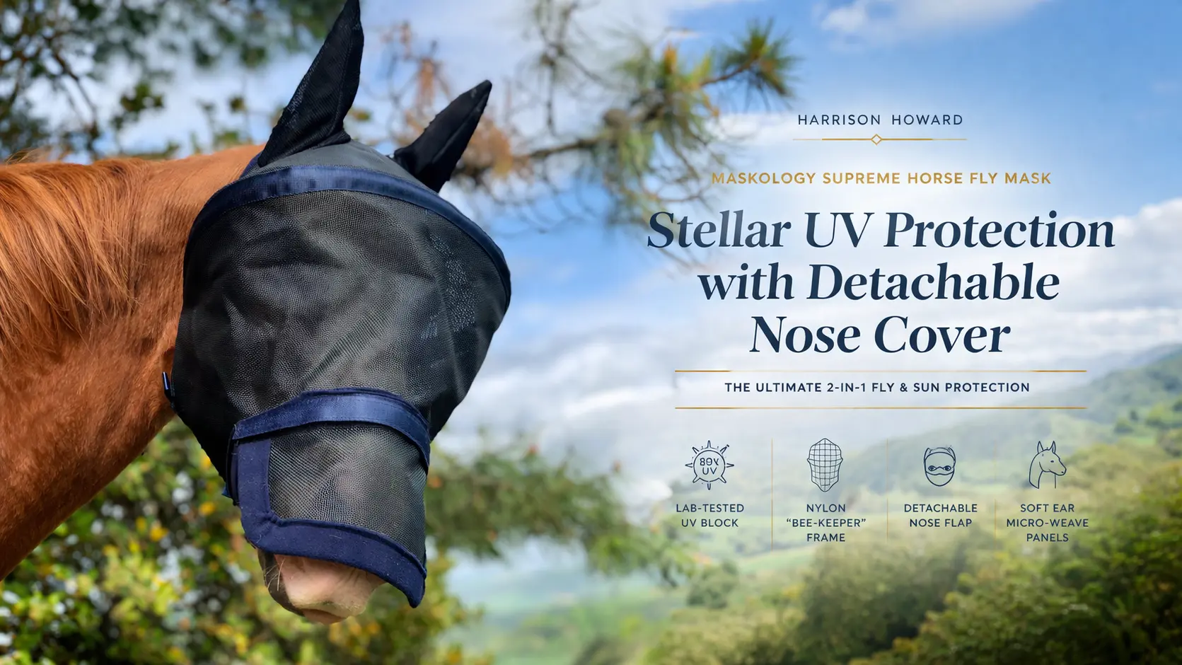 Turn Out Mask Horse Fly Mask Guide: Why UV Protection and a Nose Cover Matter for ...