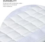 Harrison Howard Wall Mount Saddle Rack Suede Saver Adds Protection to Underside of Saddle Prevents Bar Indentations Secure Saddle Use with Saddle Rack, Saddle Saver Only White - Image 4