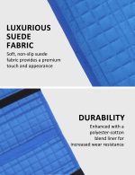 Harrison Howard Saddle Stand Suede Saver Adds Protection to Underside of Saddle Prevents Bar Indentations Secure Saddle Use with Saddle Rack, Saddle Saver Only Blue - Image 5