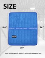 Harrison Howard Saddle Stand Suede Saver Adds Protection to Underside of Saddle Prevents Bar Indentations Secure Saddle Use with Saddle Rack, Saddle Saver Only Blue - Image 6